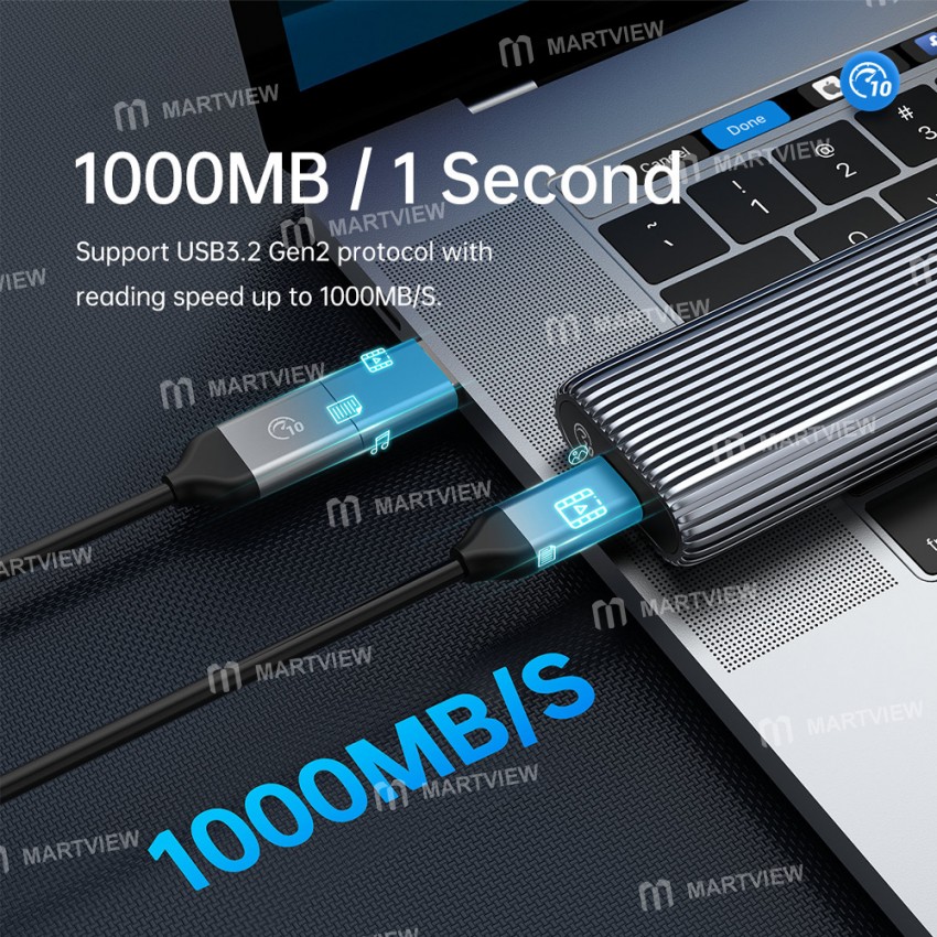 orico am2c3-tool-free-aluminum-type-c-m2-nvme-ssd-enclosure-support-uasp-8