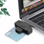 Rocketek USB Type-C High-Performance USB2.0 CAC Smart Card Reader for Android Phones / Windows