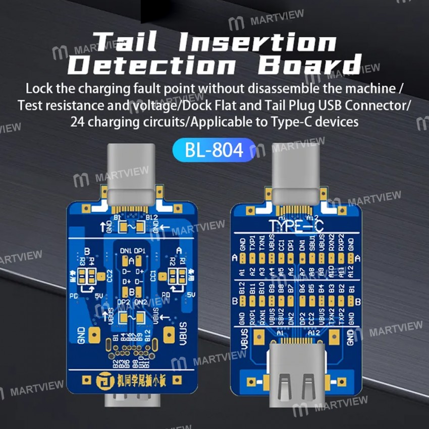 jitongxue bl-804-type-c-interface-tail-insertion-detection-board-for-lock-the-charging-fault-point-7