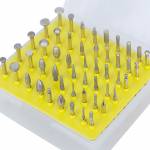 1/8 inch Shank Diamond Grinding Head Set for Electric Polisher - 50Pcs