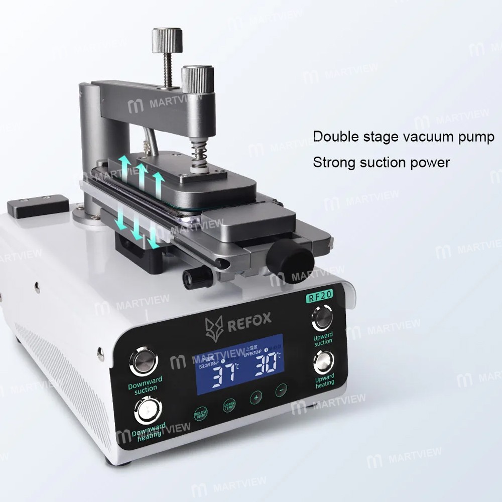 refox rf20-360-rotating-universal-mobile-phone-lcd-screen-heating-separation-machine-5