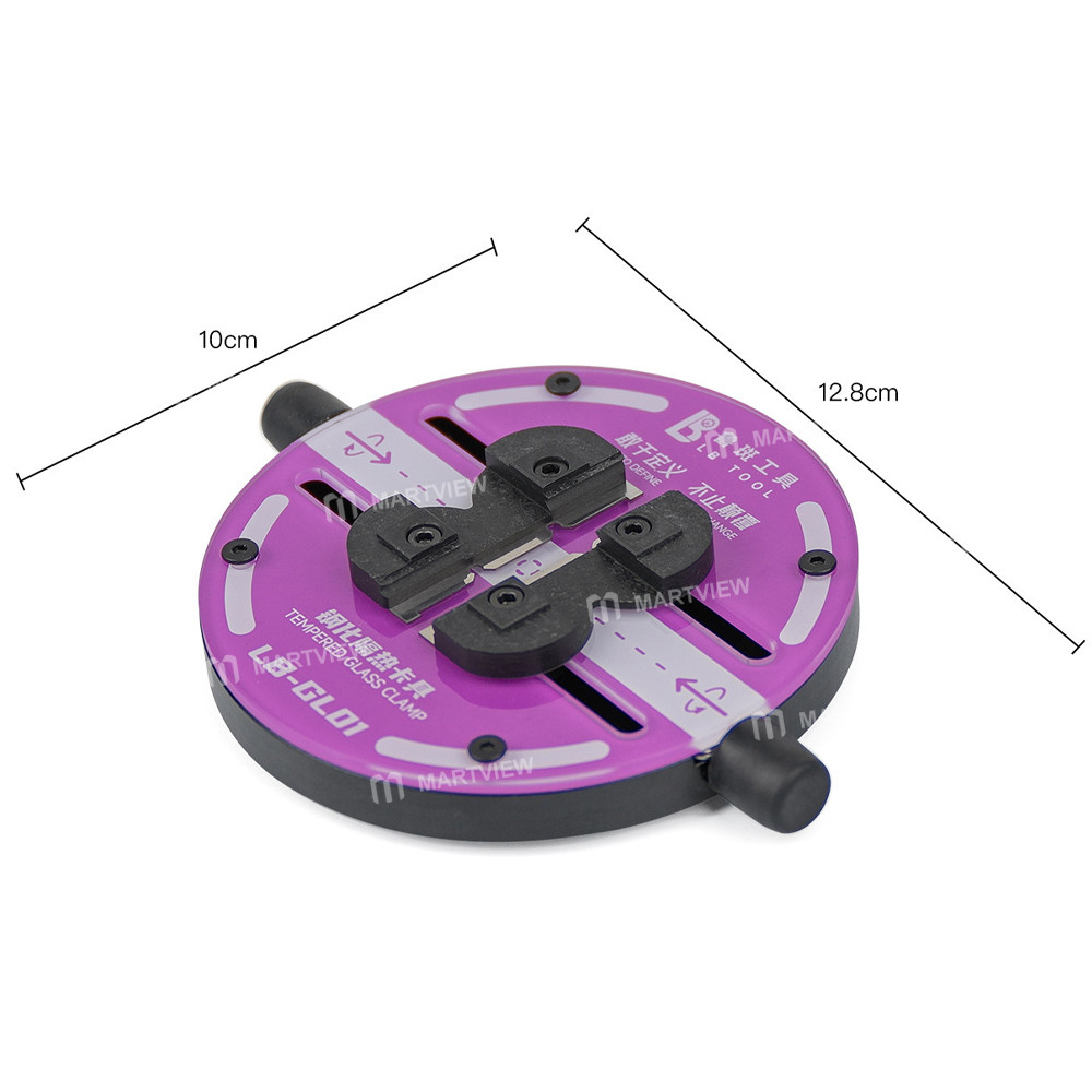 luban lb-gl01-heat-insulating-ring-shaped-tempered-glass-motherboard-repair-fixture-8
