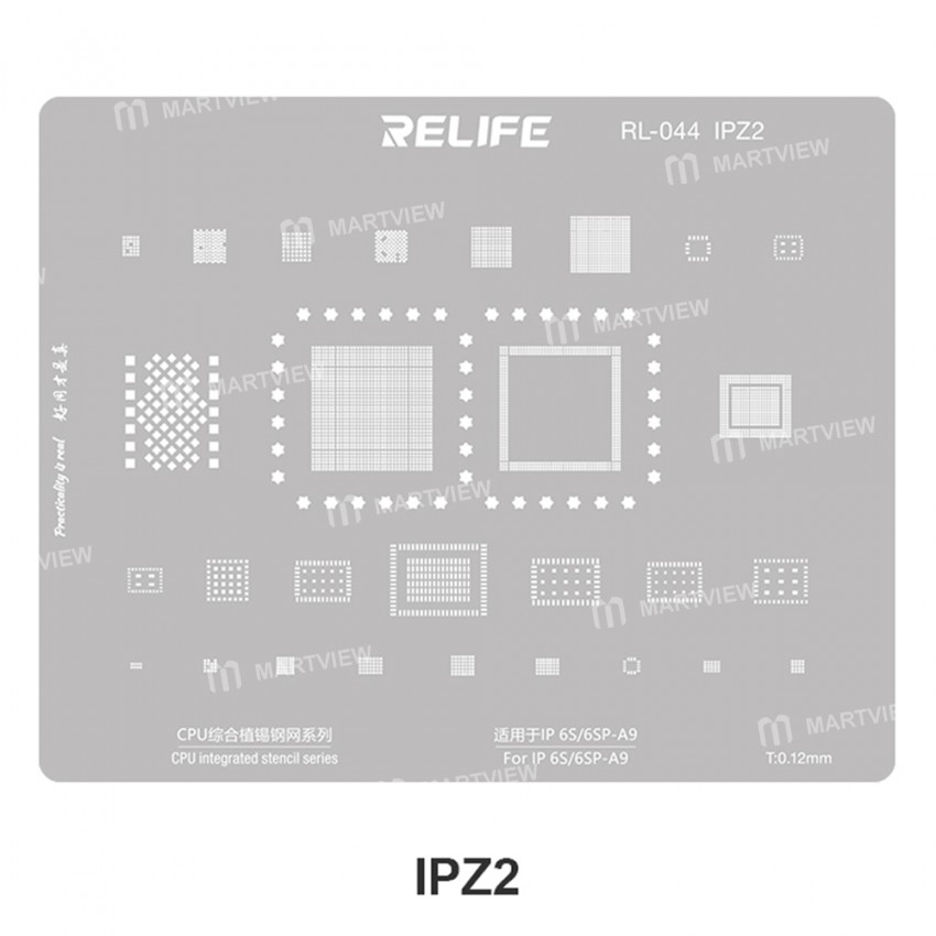 relife rl-044-iphone-series-cpu-tin-planting-steel-mesh-set-9