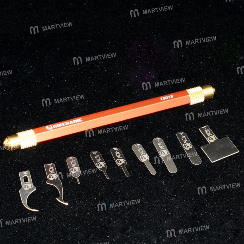 Professional S1018 A8 A9 A10 IC Chip BGA Motherboard PCB Circuit Board Repair Knife Curved Thin Blad