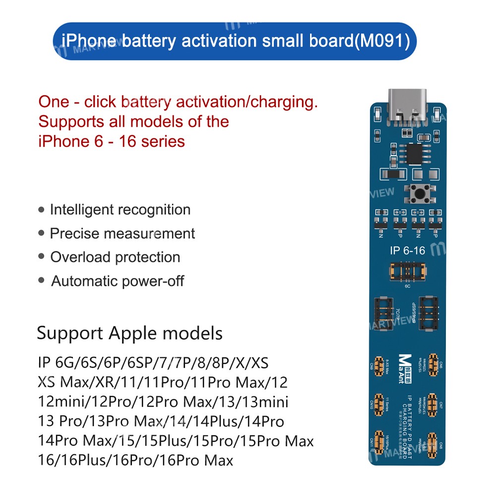 maant m091-m092-battery-activation-small-board-for-iphone-6-to-16pro-max-android-phones-3