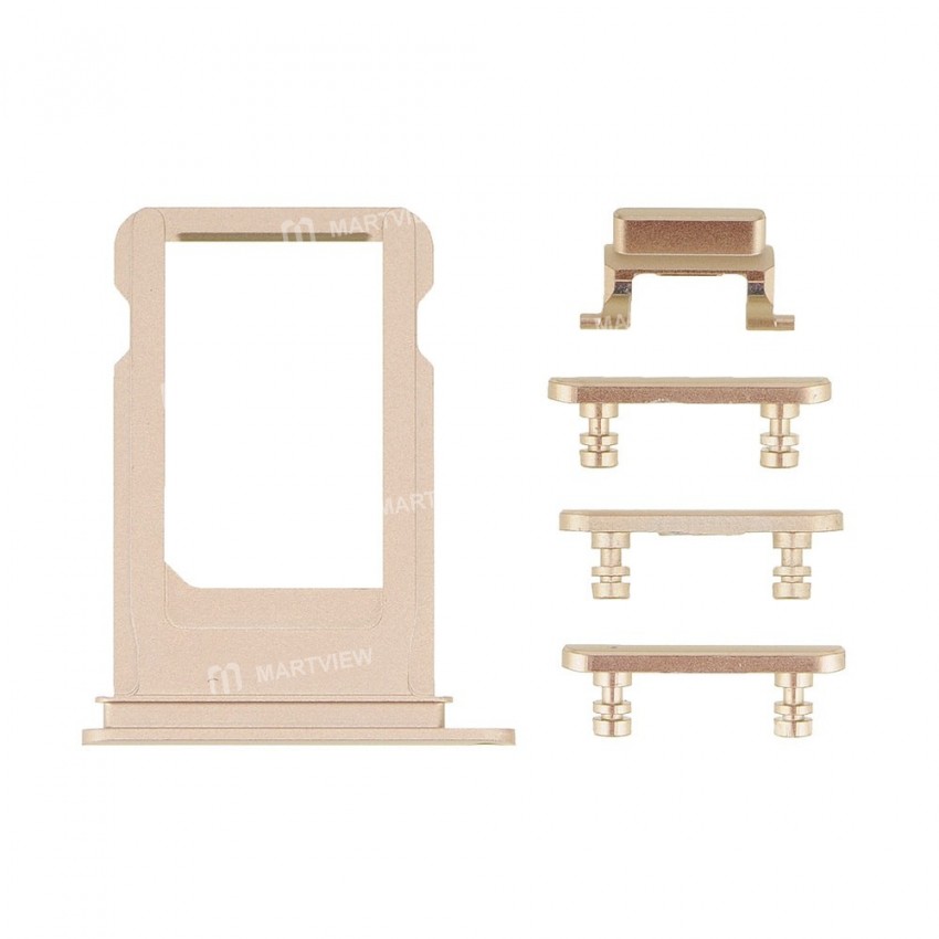 Replacement sim card slot holder tray volume button power button mute button for iPhone 7