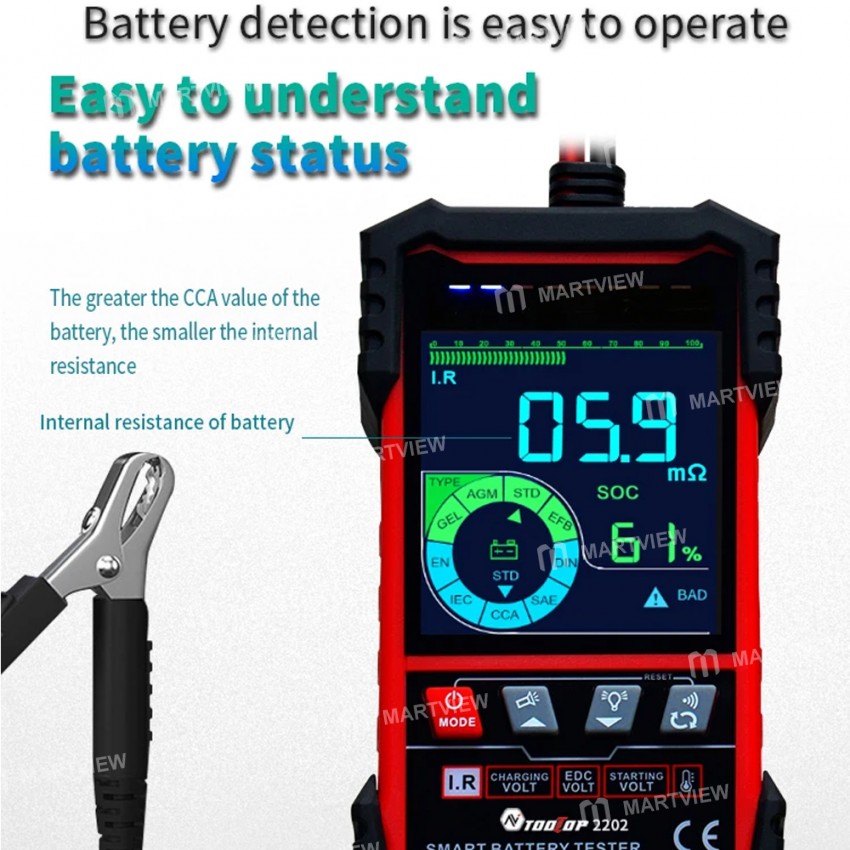 tooltop et2202-color-screen-auto-identification-voltage-car-storage-battery-tester-6