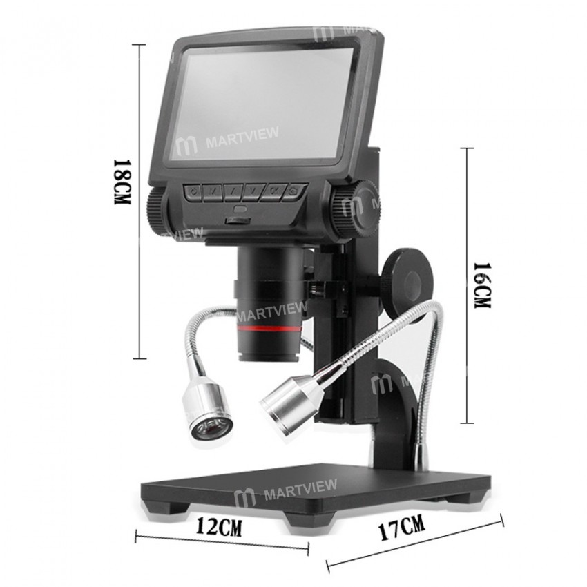 Andonstar ADSM301 5inch Display HDMI Microscope 1080P Digital Microscope Camera With LED and Big Bas