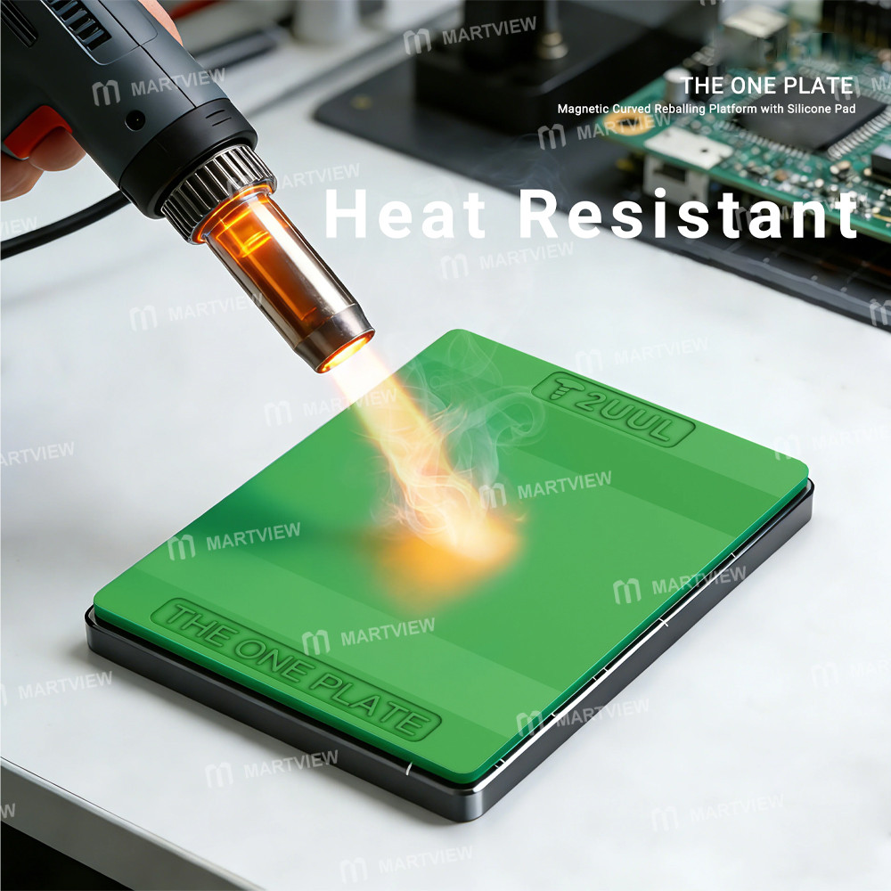 2uul bh12-the-one-plate-magnetic-curved-reballing-platform-with-silicone-pad-6