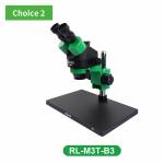 Relife RL-M3T 0.7-4.5X Trinocular HD Stereo Microscope - Green
