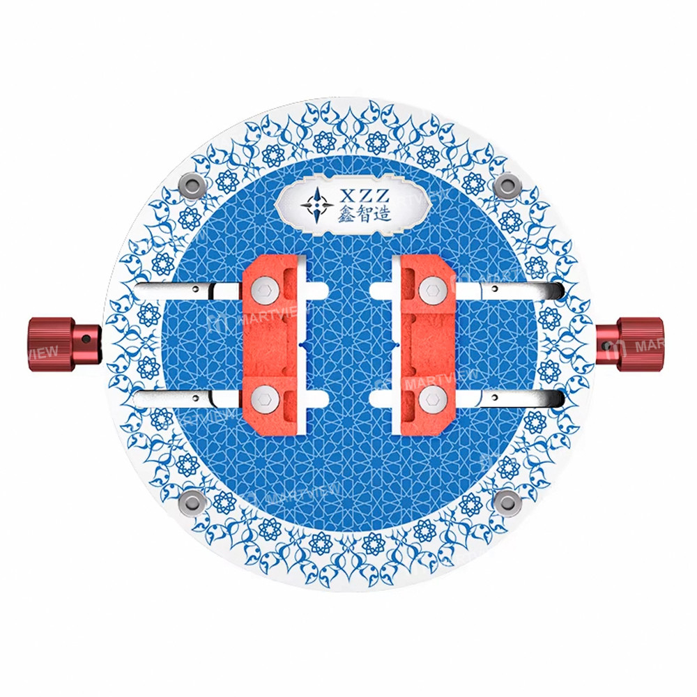 xzz gl-01-round-damping-high-temperature-resistant-tempered-glass-motherboard-chip-repair-fixture-1