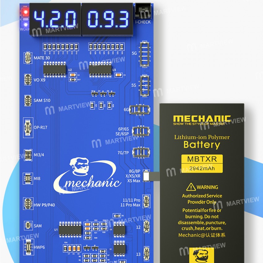 Mechainc UA19 Battery Charge Activation Board for iPhone 5 to 13Pro Max Android Hongmeng Phone