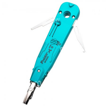 Pro'sKit CP-3141A Krone 110 Terminal Board Crimping Tool Network Cable Cutter with Lock
