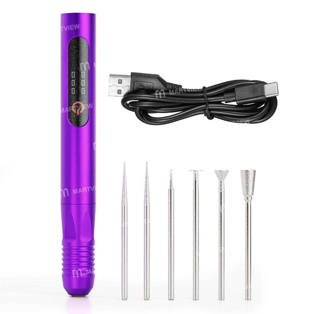 lanrui f2-multifunctional-electric-micro-grinding-pen-with-5pcs-grinding-heads-1