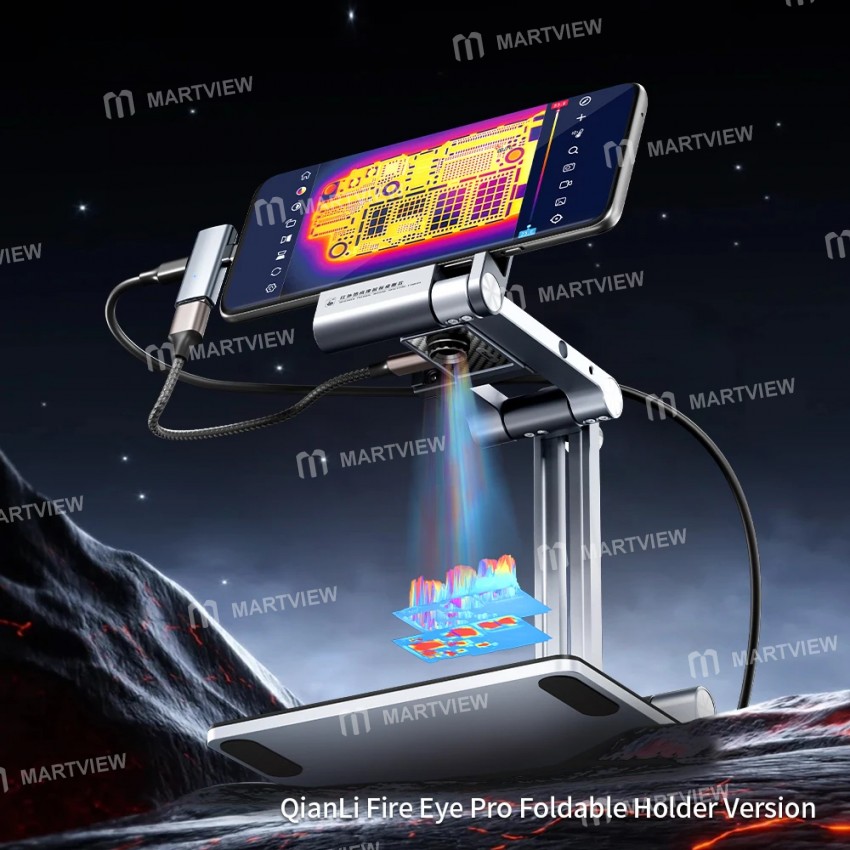 qianli fire-eye-pro-foldable-holder-version-infrared-thermal-camera-for-motherboard-fault-diagnosis-