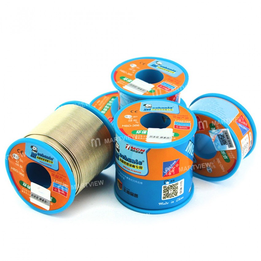 Mechanic HBD-366 100g 0.3mm 0.4mm 0.5mm 0.6mm 0.8mm Tin Solder Wire Lead-Free Solder Melt Rosin Core