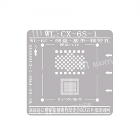 WL High-Quality NAND Baseband IC Chip BGA Reballing Stencil Plant Tin Steel Net for iPhone 6S / 6S Plus