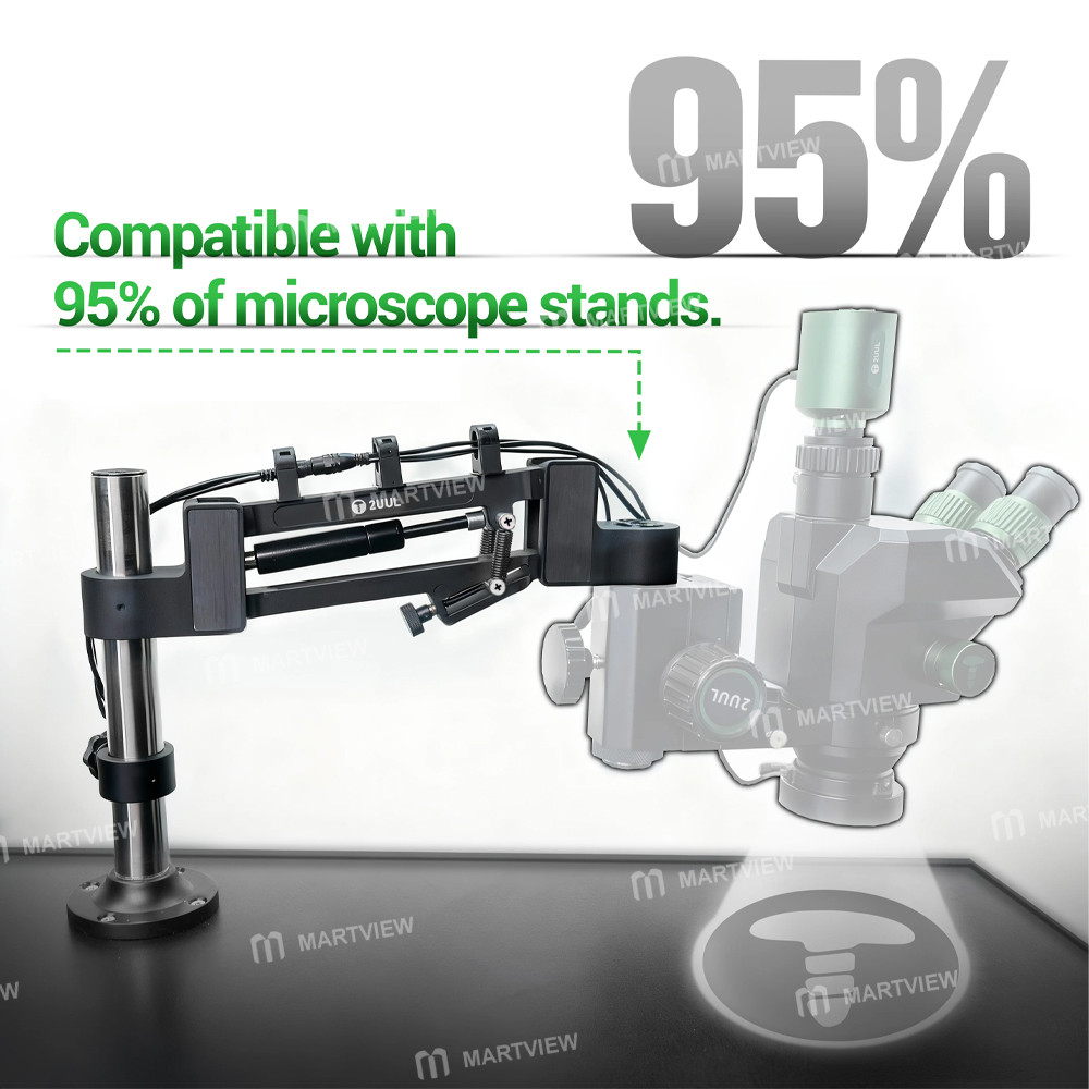2uul ms71-360-rotating-adjustable-damping-microscope-boom-arm-compatible-with-95-microscope-3
