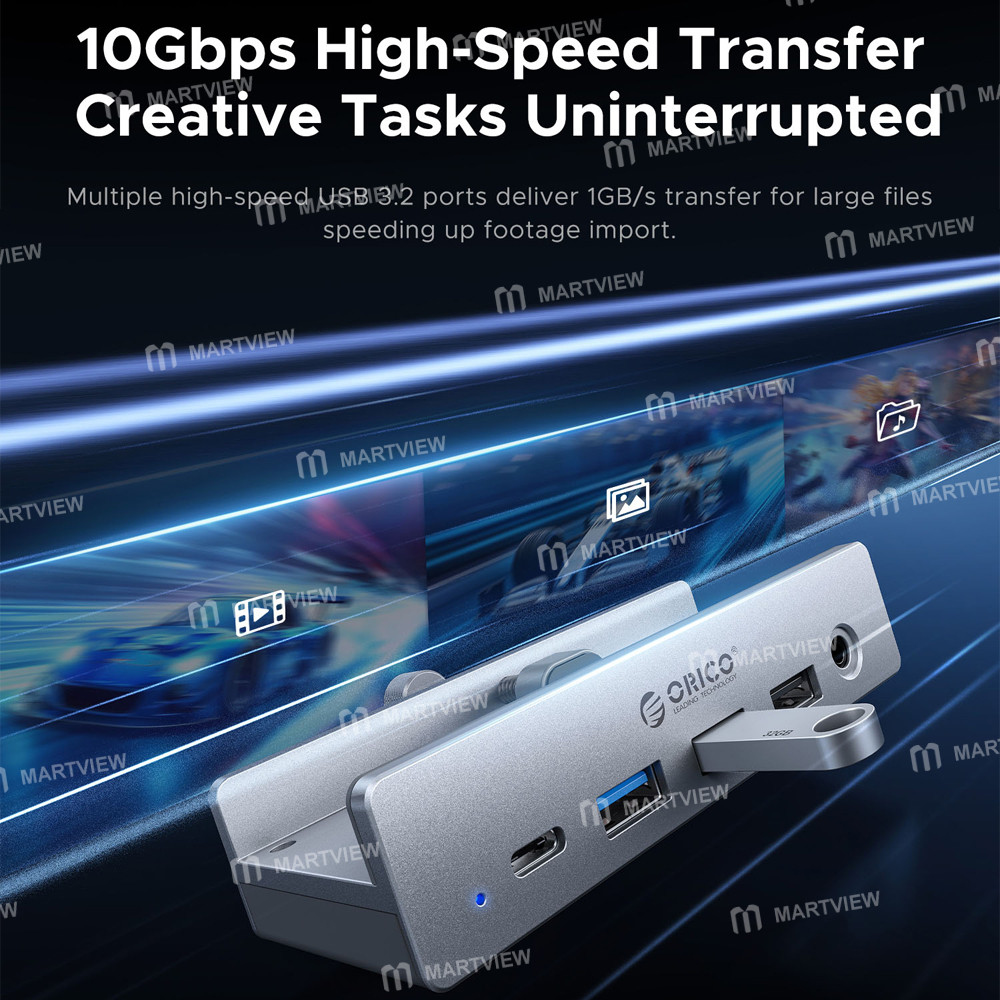 orico mh8p-8-in-1-usb-10gbps-rj45--35mm-headset-jack--4k-hdmi-desktop-clip-on-docking-station-10