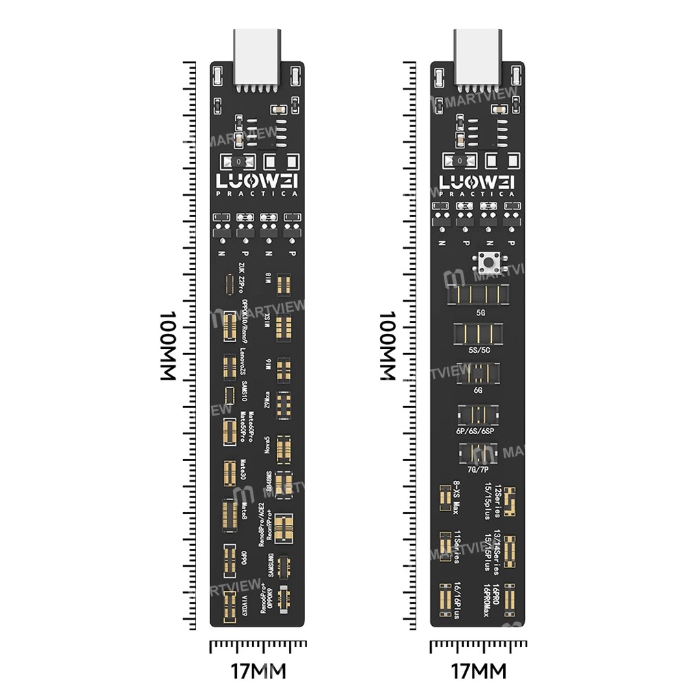 luowei lw-b01-lw-b02-battery-activation-small-board-for-iphone-5-to-16pro-max-android-7