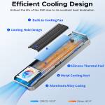 orico aagm2-u4-usb4-40gbps-nvme-m2-ssd-enclosure-with-cooling-fan-compatible-thunderbolt-3-4-4
