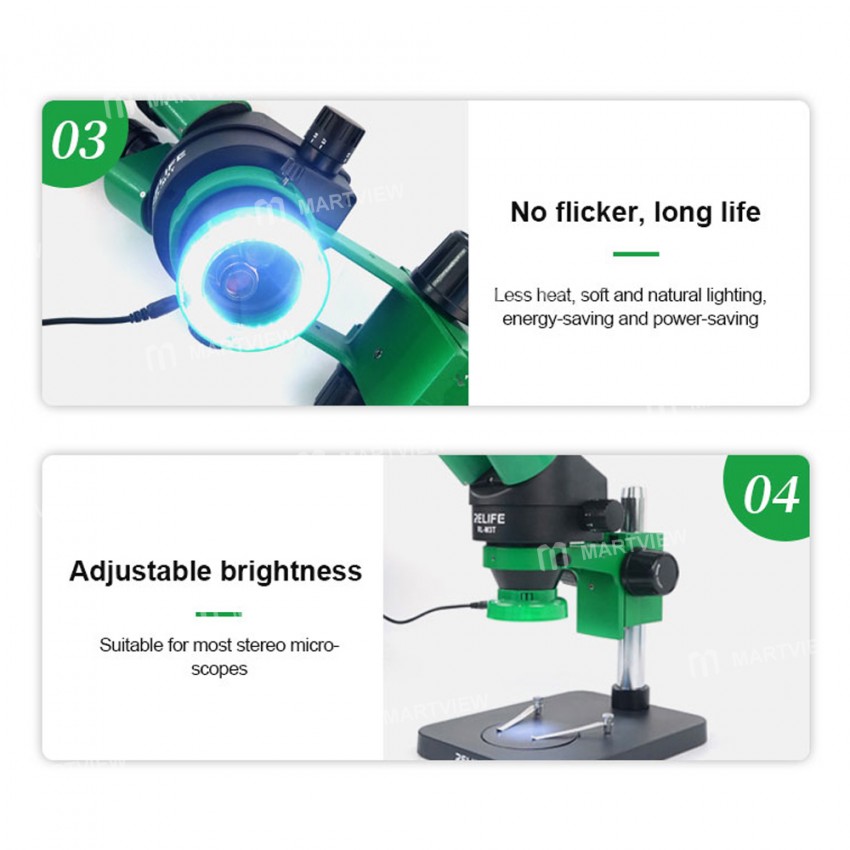 Relife RL-033D Snap-on Ring LED light Suitable for Most Stereo Microscopes
