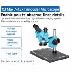 xinzhizao x3-max-7-45x-synchronous-zoom-trinocular-stereo-microscope-with-aluminum-alloy-base-2