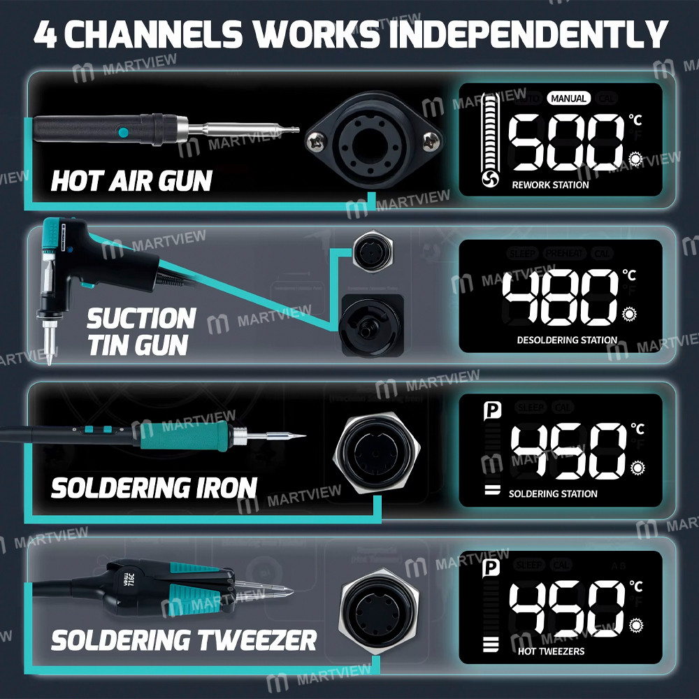 yihua 948d-v-5-in-1-micro-hot-air-gun-soldering-tweezers--soldering-iron--suction-tin-gun--suction-p
