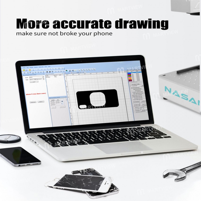 NASAN NA-LS1 Automatic Laser Screen Separator Machine for Mobile Phone Back Glass