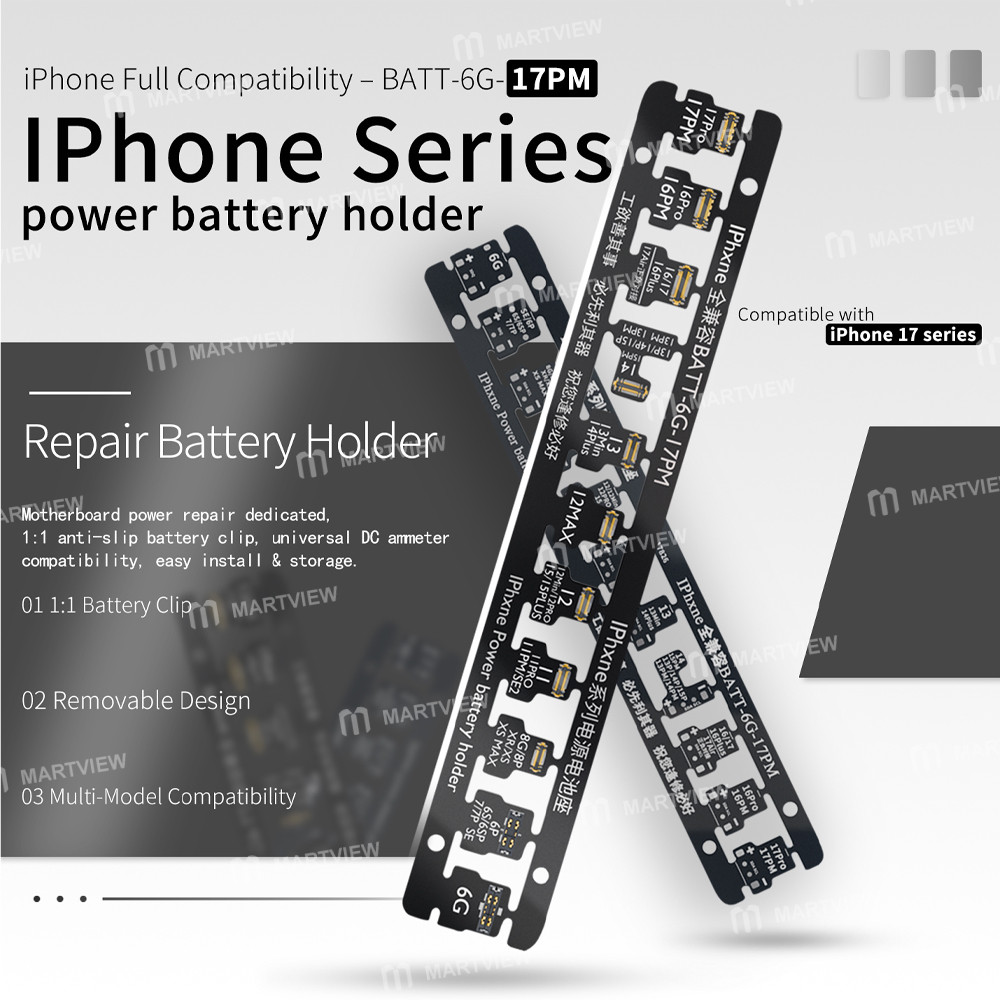 wl iphone-series-motherboard-pcb-power-battery-holder-for-iphone-6g-to-17pro-max-2