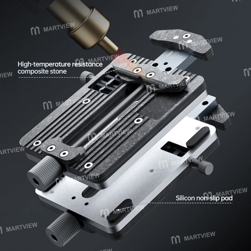mage idea-jj-003-ultra-thin-fixture-with-adjustable-clamp-range-for-motherboard-ic-cpu-repair-9