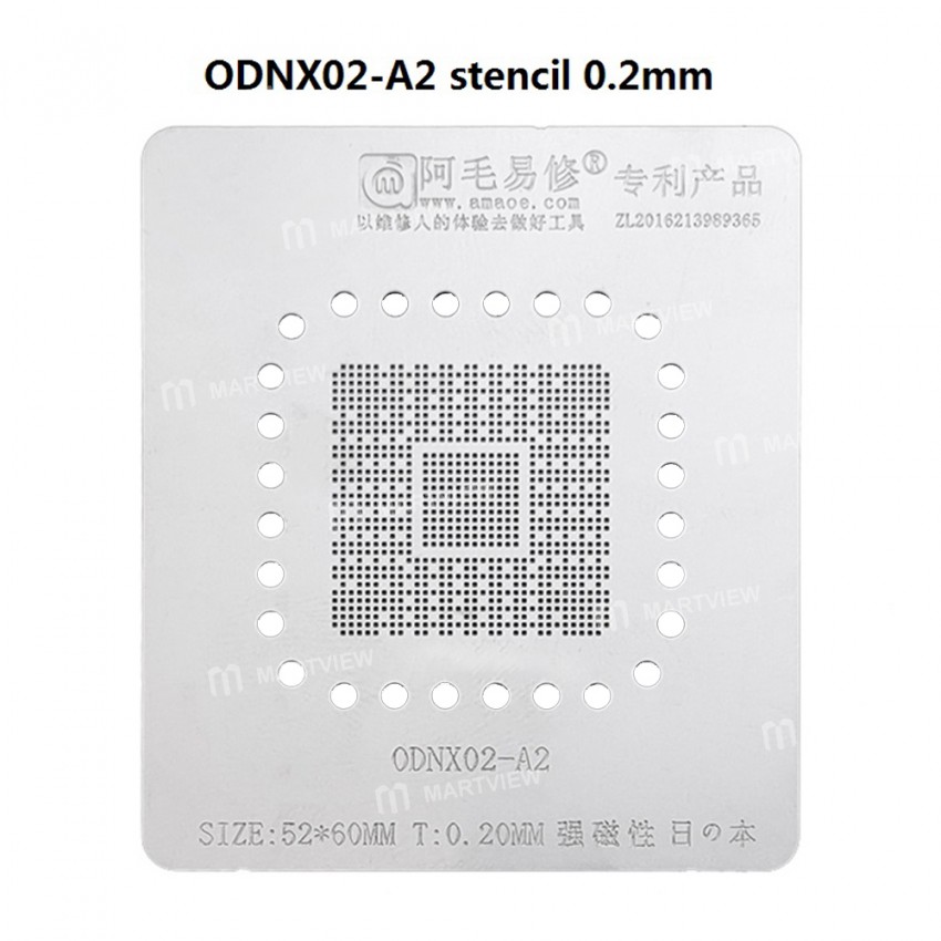 Amaoe ODNX02-A2 4-in-1 0.20mm BGA Reballing Stencil Kits Station for Switch CPU IC Chip