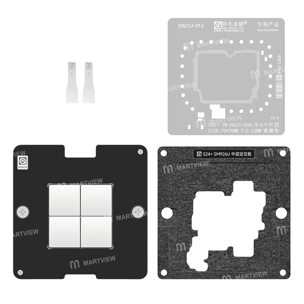 amaoe sm926u-middle-layer-bga-reballing-stencil-platform-set-for-samsung-s24-plus-sm926u-1