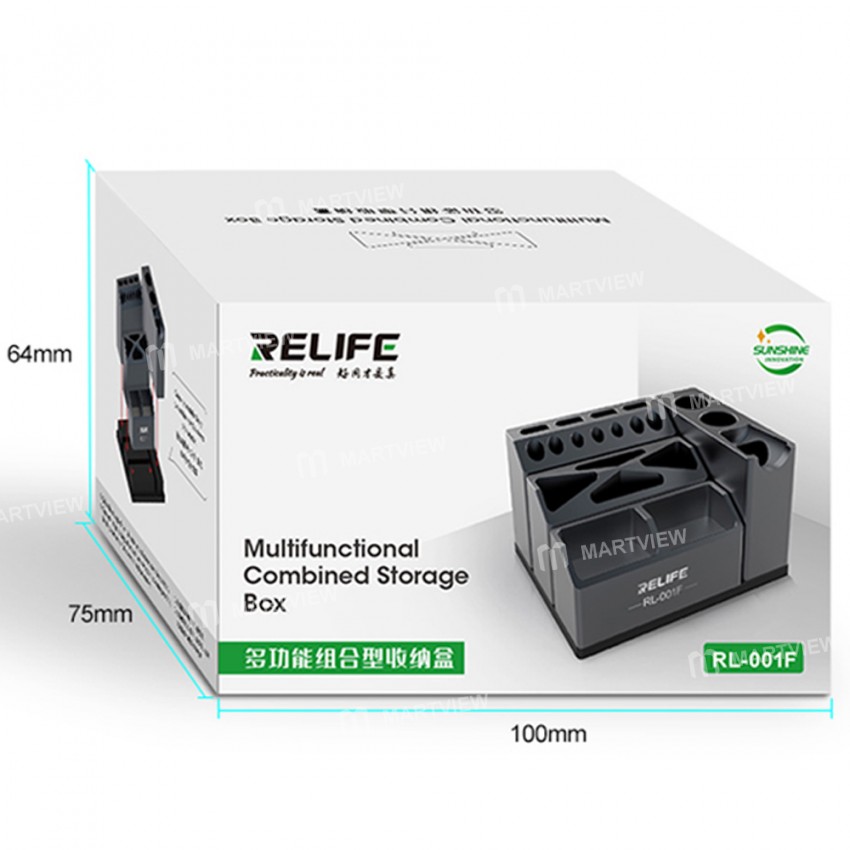 Relife RL-001F Multifunctional Aluminum Alloy Combined Storage Box