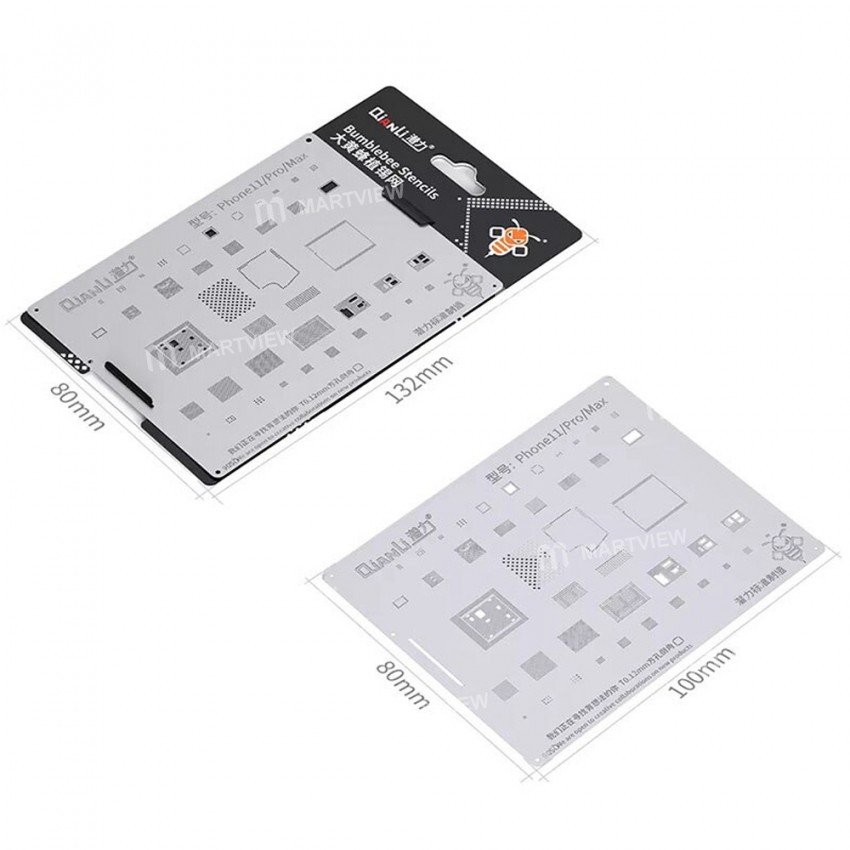 qianli 012mm-bga-reballing-stencil-set-for-iphone-6g-to-13pro-max-apple-a8-to-a15-cpu-10