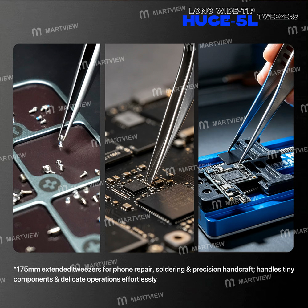 mechanic huge-5l-long-version-wide-body-nonmagnetic-professional-repair-tweezers-6