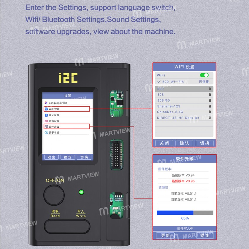 i2C i6 Intelligent Programmer for iPhone Original Screen and Original Color Function Repair