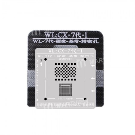 WL High-Quality NAND Baseband IC Chip BGA Reballing Stencil Plant Tin Steel Net with Fixed Plate for iPhone 7 7Plus