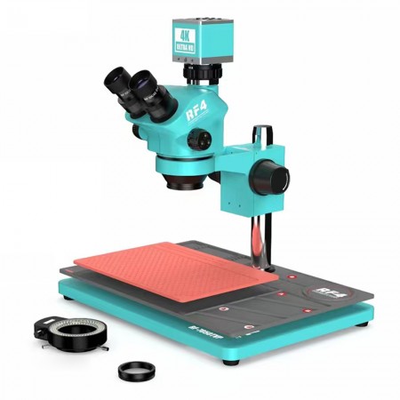 rf4 rf7050tvp-4k-po2-synchronous-zoom-stereo-microscope-workbench-with-4k-ultra-hd-ccd-camera-1