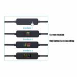 Acasis Type C USB-C Male to Male Fast Charge Cable with Multi-Function Screen Display