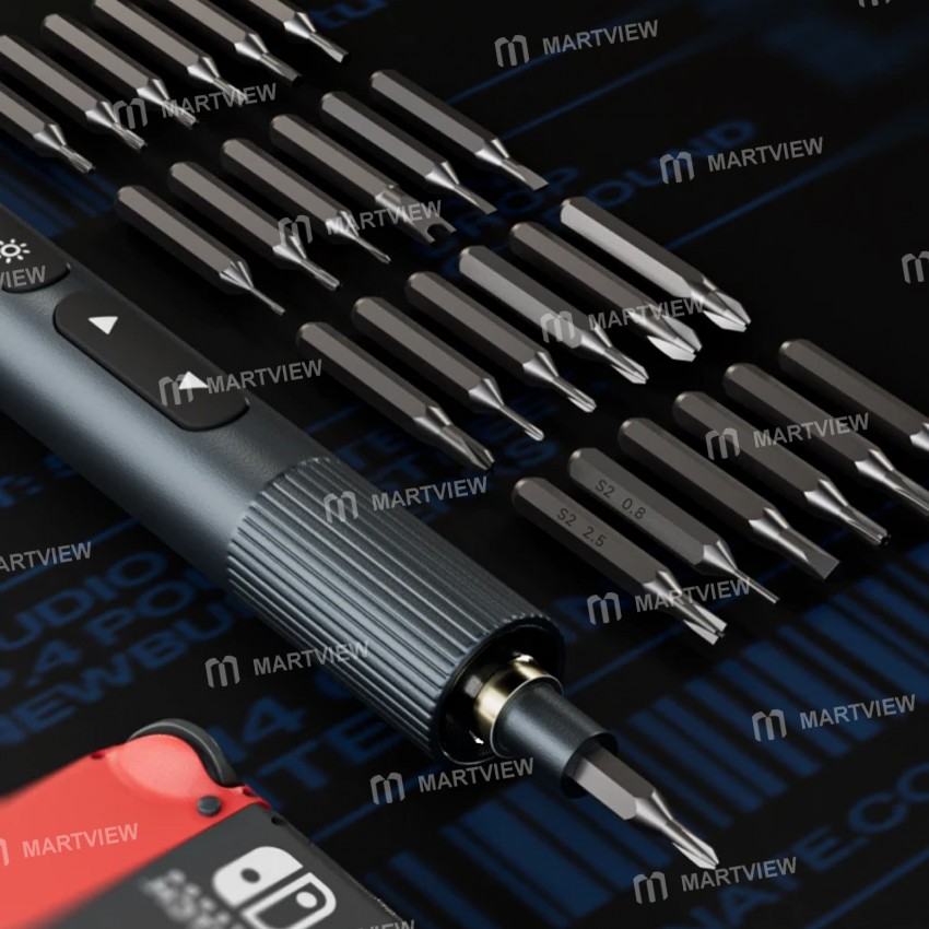 xzz es24-industrial-grade-dual-torque-adjustable-electric-screwdriver-with-24-diamond-bits-8