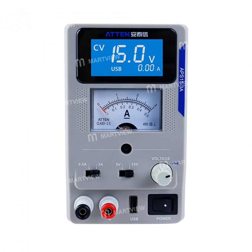 Atten APS15-3A Single-Channel Linear Stabilized DC Power Supply