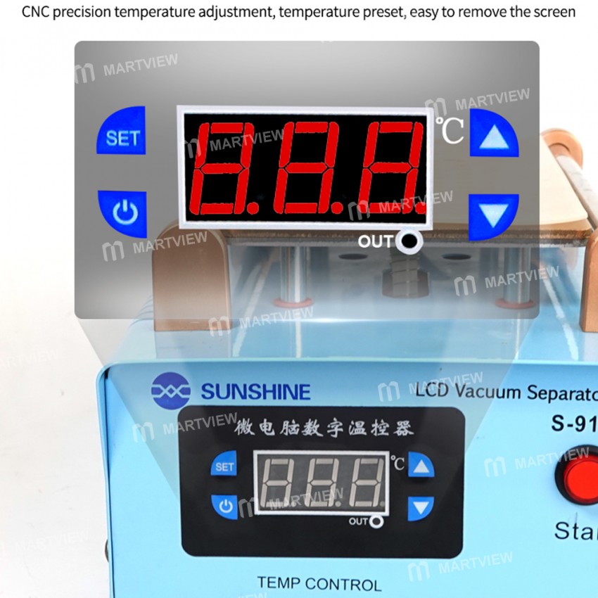 Sunshine S-918K 8.5-inch Mobile Phone LCD Vacuum Separator for iPhone Android Various Models