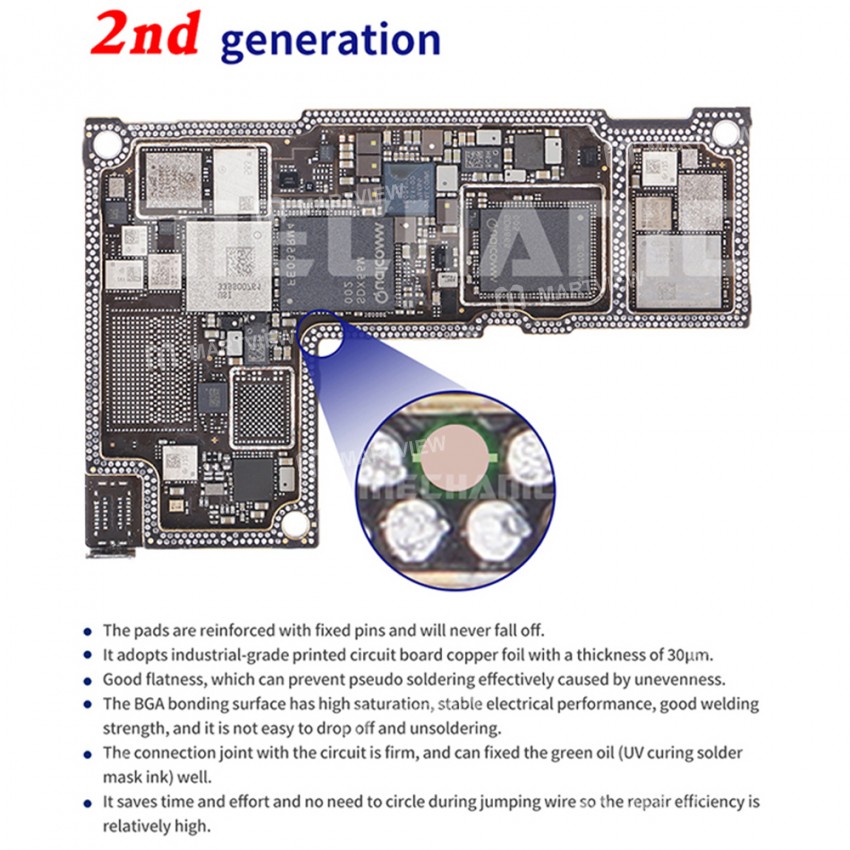 Mechanic 2nd Magic Tag Rework Pad Dots Repairing Soldering Spot