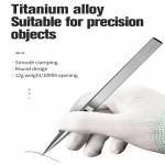 TuoLi TL-16 3D Titanium Alloy Ultralight Handmade Polished Non-magnetic Stainless iGreat Tweezer