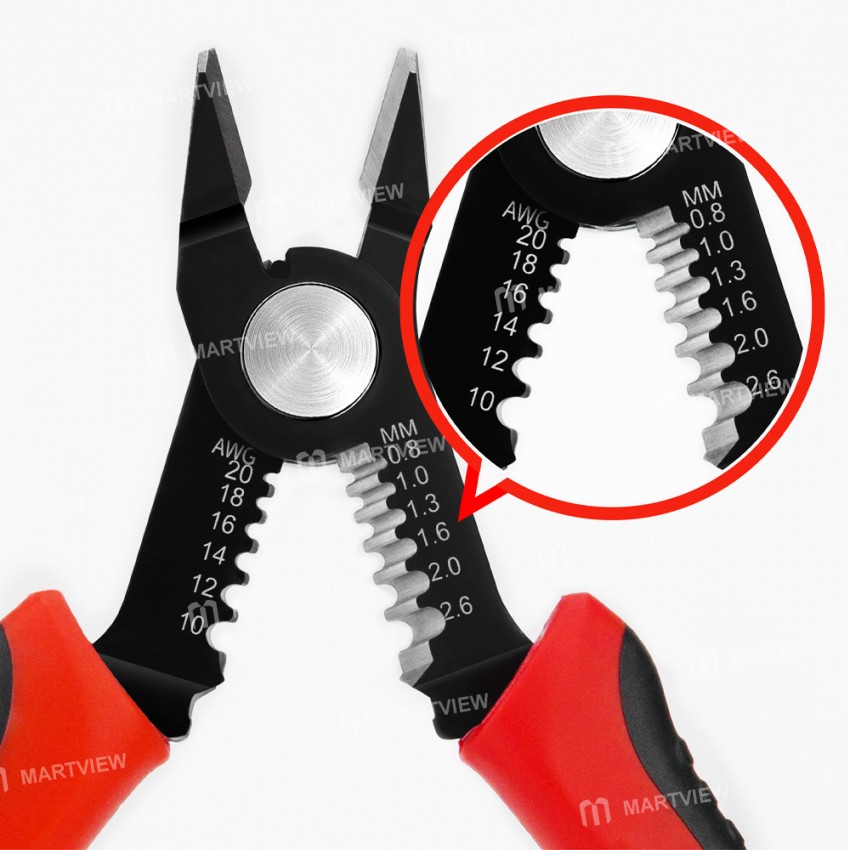 Multifunctional 5.5-inch Mini Sharp Mouth Wire Stripper Pliers