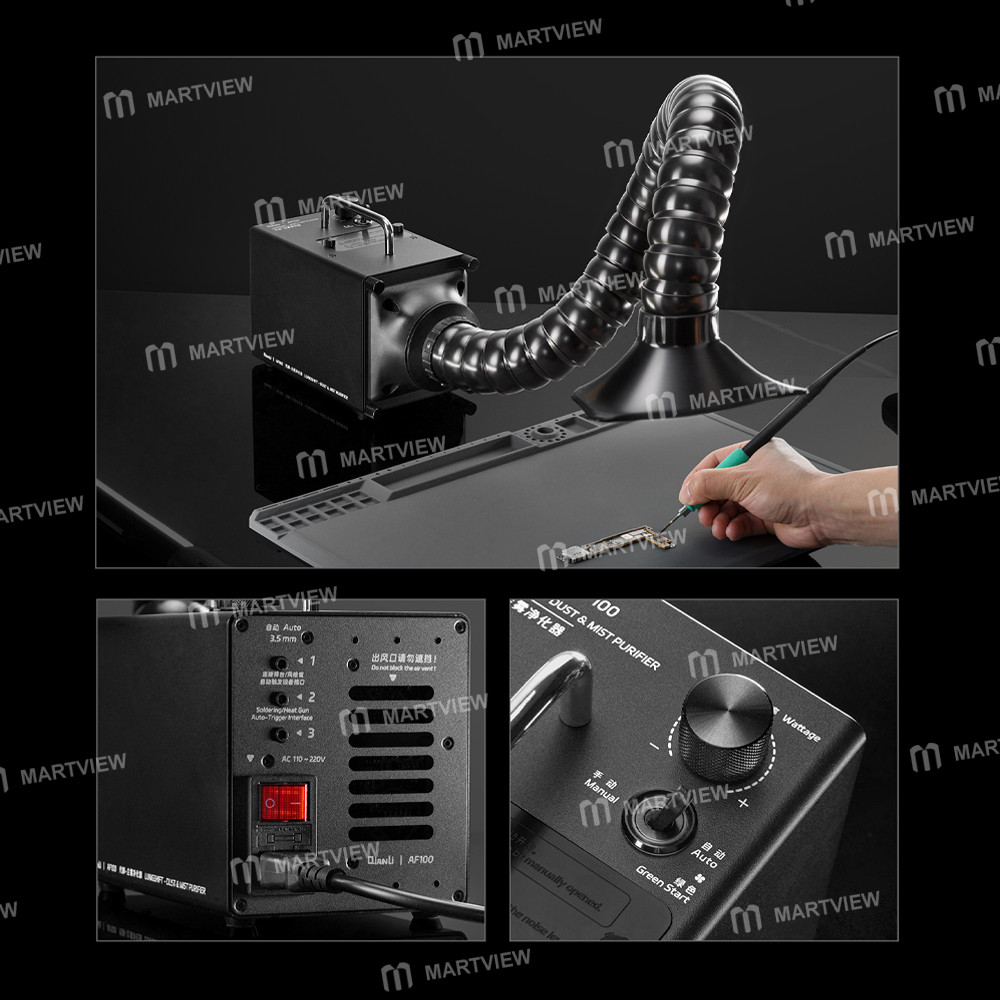 qianli af100-lung-replacement-manual-automatic-high-suction-dust-and-mist-purifier-for-pcb-repair-9