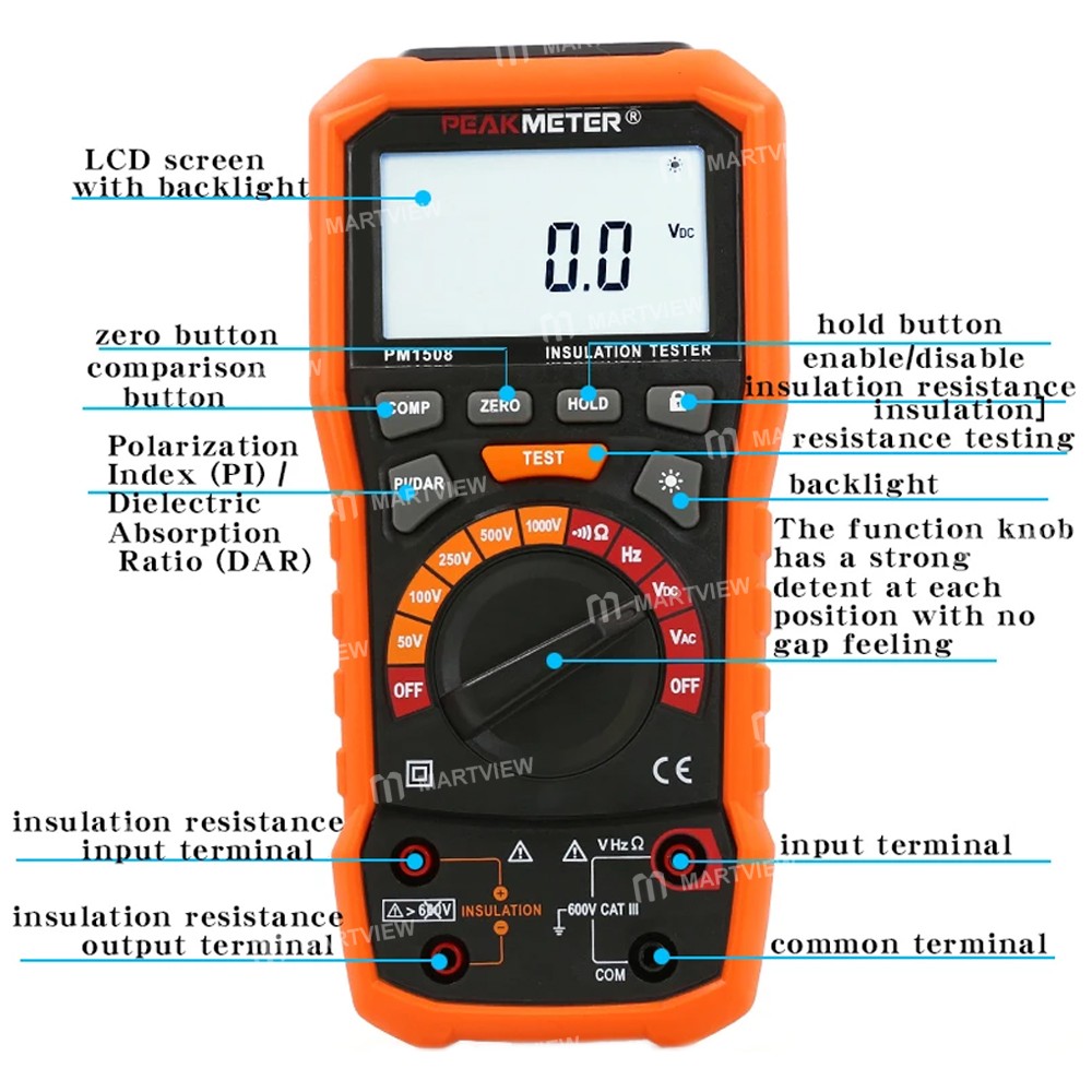 peakmeter pm1508-handheld-100g-high-precision-insulation-resistance-tester-11