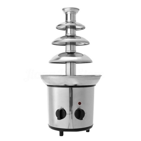 Chocolate Fountain 4 Tier Electric Melting Machine Fondue Pot Set for Chocolate Candy Ranch & Nacho Cheese EU 220V