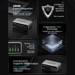 maant mt-p200-200w-gan-nitride-intelligent-digital-display-multi-port-desktop-charging-station-9